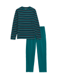 Pure Cotton Stripes Pajama Set