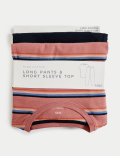 Pure Cotton Striped Pyjama Set
