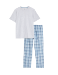 Pure Cotton Checked Pyjama Set