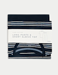 Pure Cotton Striped Pyjama Set