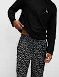 Pure Cotton Wolf Print Pyjama Set