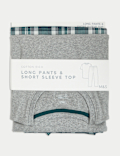 Pure Cotton Checked Pyjama Set