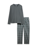 Cotton Rich Checked Pyjama Set