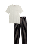 Pure Cotton Striped Pyjama Set