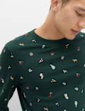 Pure Cotton Printed Christmas Family Pyjamas