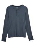 Premium Cotton Henley Pyjama Top