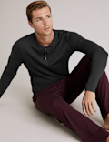 Premium Cotton Henley Pyjama Top