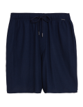 Cotton Blend Loungewear Shorts