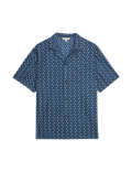 Cotton Rich Geometric Print Pyjama Top