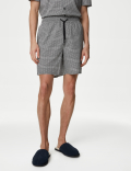 Cotton Rich Printed Pyjama Shorts