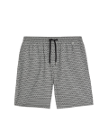 Cotton Rich Printed Pyjama Shorts