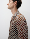 Cotton Rich Geometric Print Pyjama Top