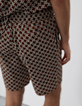 Cotton Rich Geometric Print Pyjama Shorts