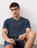 Supima® CottonRich Stretch Jacquard T Shirt