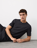 Supima® CottonRich Stretch Jacquard T Shirt
