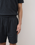 Cotton Rich Jacquard Pyjama Shorts