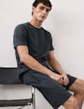 Cotton Rich Textured Loungewear Top