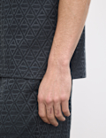 Cotton Rich Textured Loungewear Top