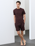 Cotton Rich Jacquard Pyjama Shorts