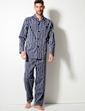 Cotton Blend Striped Pyjama Set