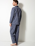 Cotton Blend Striped Pyjama Set