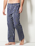 Cotton Blend Striped Pyjama Set