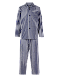 Cotton Blend Striped Pyjama Set