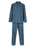 Cotton Blend Checked Pyjama Set