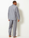 Cotton Blend Checked Pyjama Set