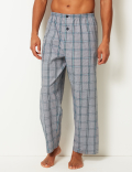Cotton Blend Checked Pyjama Set
