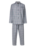 Cotton Blend Checked Pyjama Set