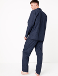 Cotton Blend Leaf Print Pyjama Set