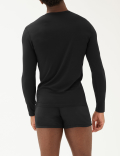 Supima® Cotton Blend Long Sleeve Vest