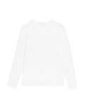 Supima® Cotton Blend Long Sleeve Vest