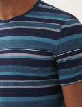 Premium Cotton Blend Striped Vest
