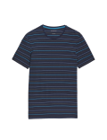 Supima® Cotton Blend Striped T-Shirt Vest