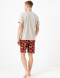 Pure Cotton Palm Print Pyjama Set