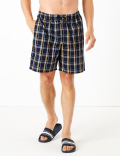 2 Pack Cotton Checked Pyjama Shorts