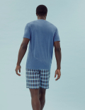Pure Cotton Checked Pyjama Set