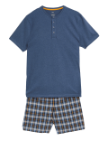 Pure Cotton Checked Pyjama Set