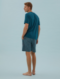 Pure Cotton Checked Pyjama Set