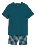 Pure Cotton Checked Pyjama Set