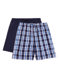 2 Pack Pure Cotton Pyjama Shorts