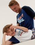 Pure Cotton Daddy Cool Slogan Pyjama Set