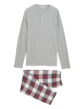 Men's Checked Family Christmas Pyjama Set