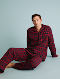 Brushed Cotton Checked Pyjama Set