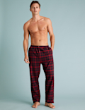Brushed Cotton Checked Pyjama Set