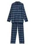 Brushed Cotton Checked Pyjama Set