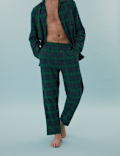 Brushed Cotton Checked Pyjama Set