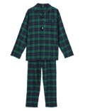 Brushed Cotton Checked Pyjama Set